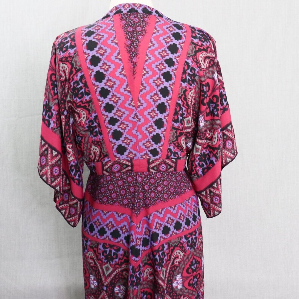 Express Pink and Purple Patterned Dress - Picture 10 of 16